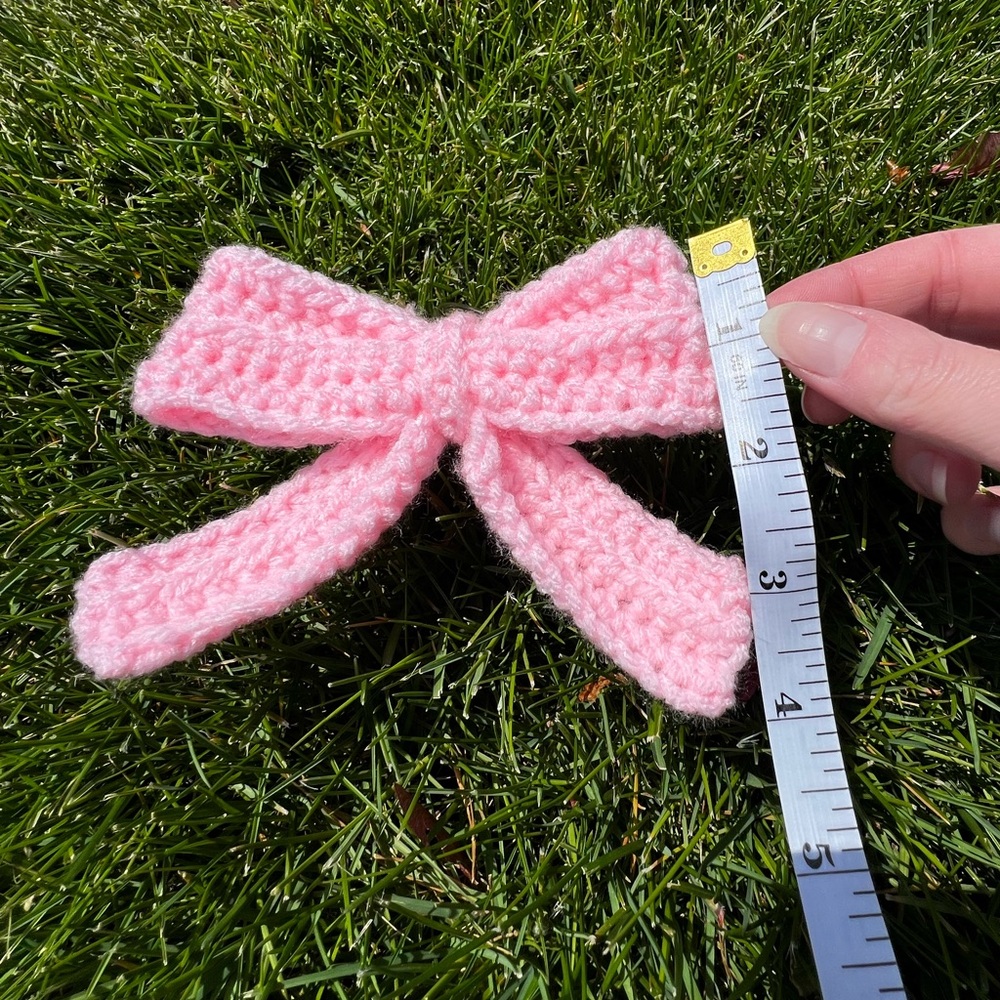 3/$20 Hand Crocheted Big Beautiful Bow Keychain/Bag Charm! - Picture 8 of 12